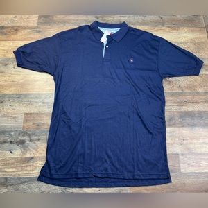 Tommy Hilfiger vintage men’s Large polo collared T-shirt navy blue new NWT